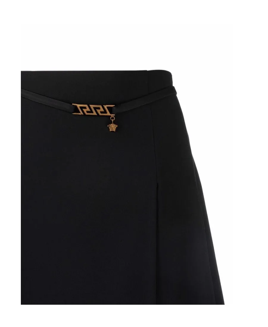 Versace High Waist La Greca Chain Mini Skirt