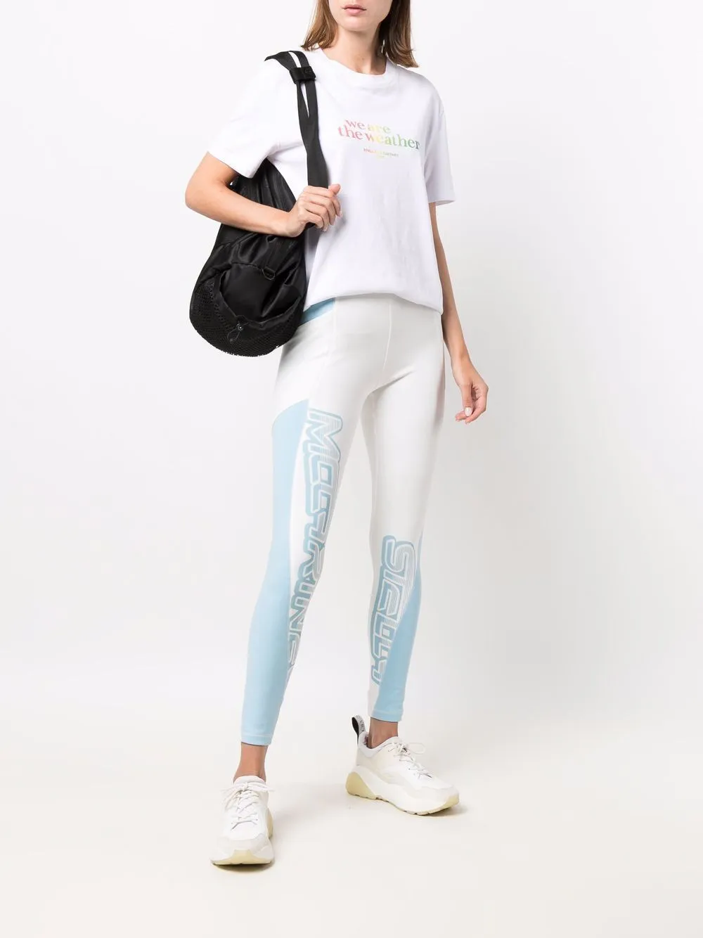 Stella Mccartney Logo Printed High Waist Leggings
