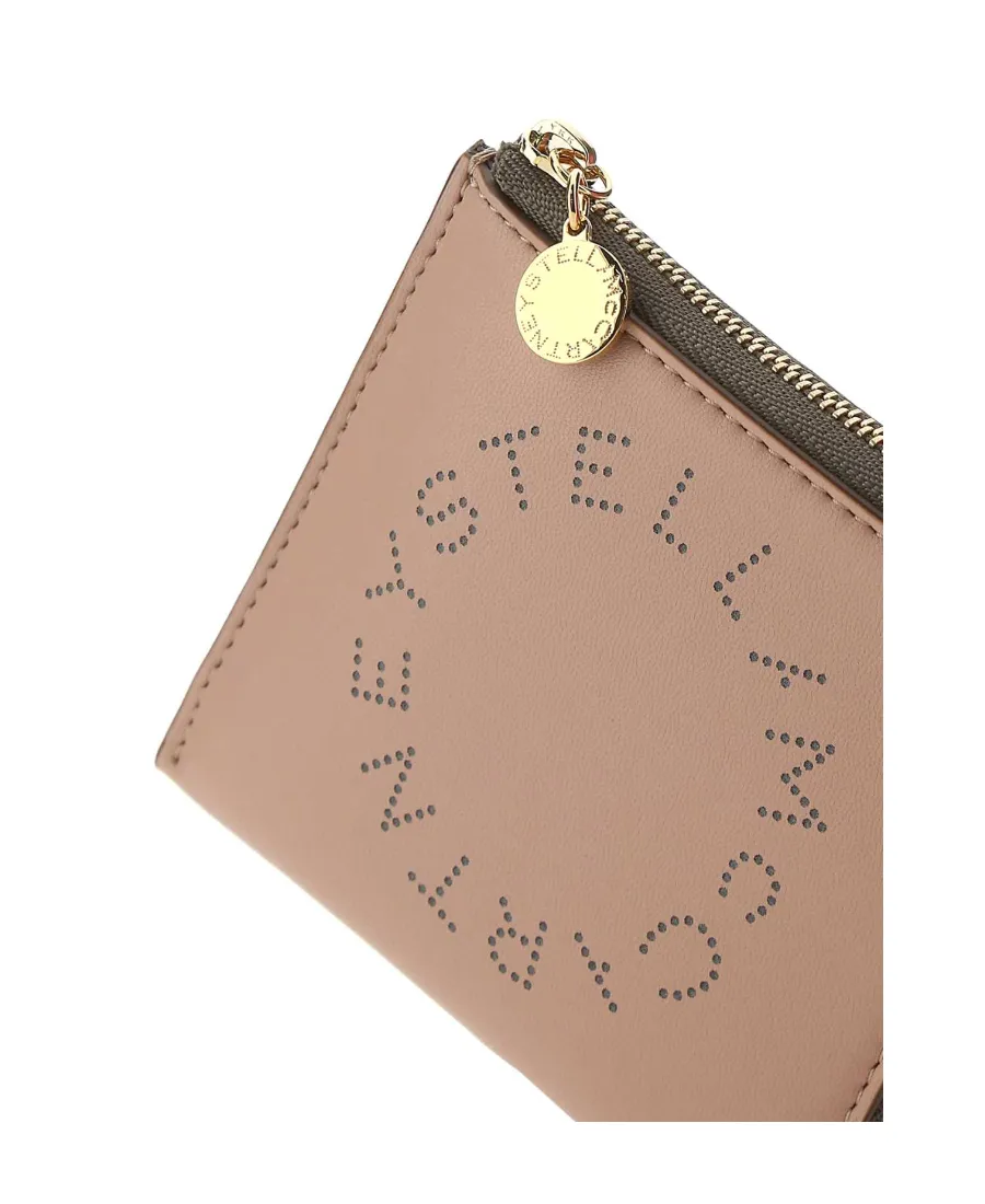 Stella Mccartney Logo Perforated Zipped Wallet