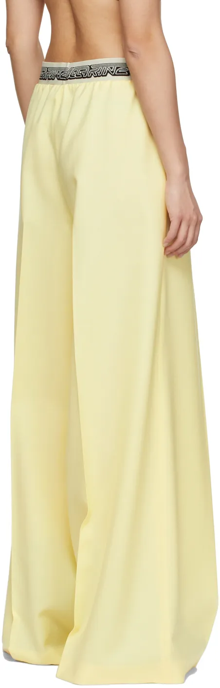 Stella Mccartney Logo Tape Wide-Leg Trousers