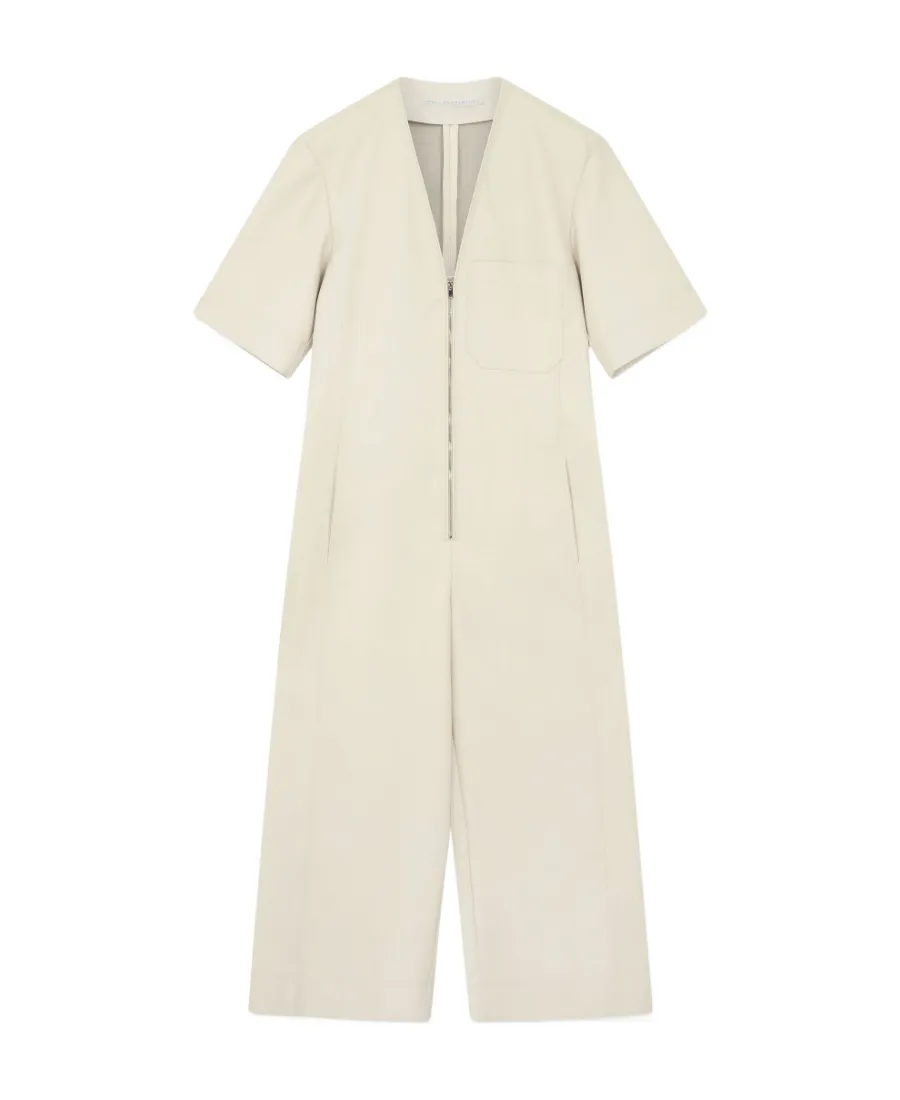 Belted V-Neck Jumpsuit