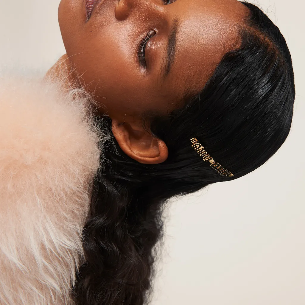 Miu Miu Logo-Lettering Hair Clip