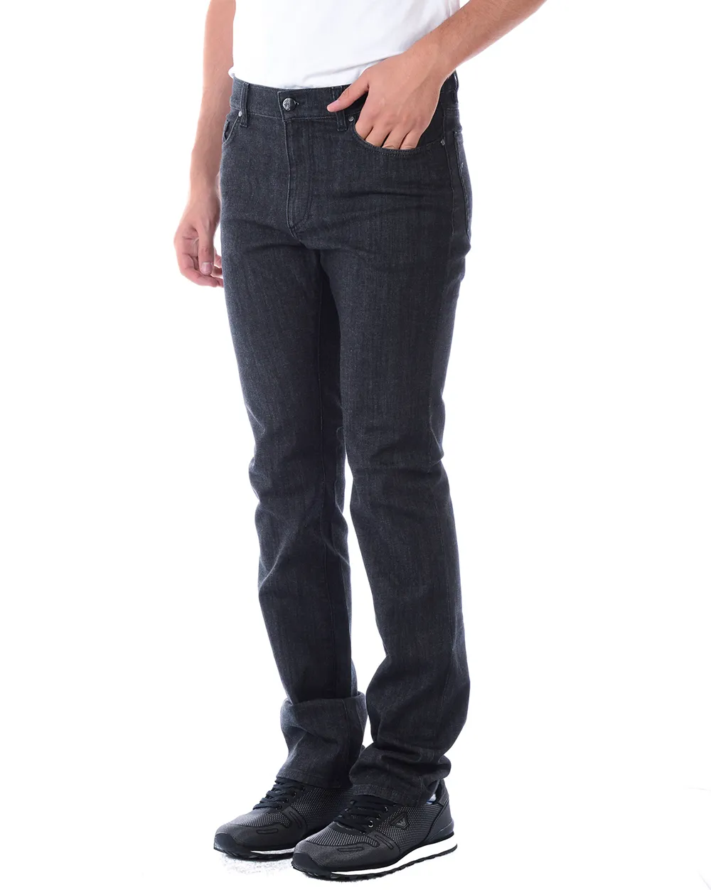 Straight Slim-Fitting Jeans