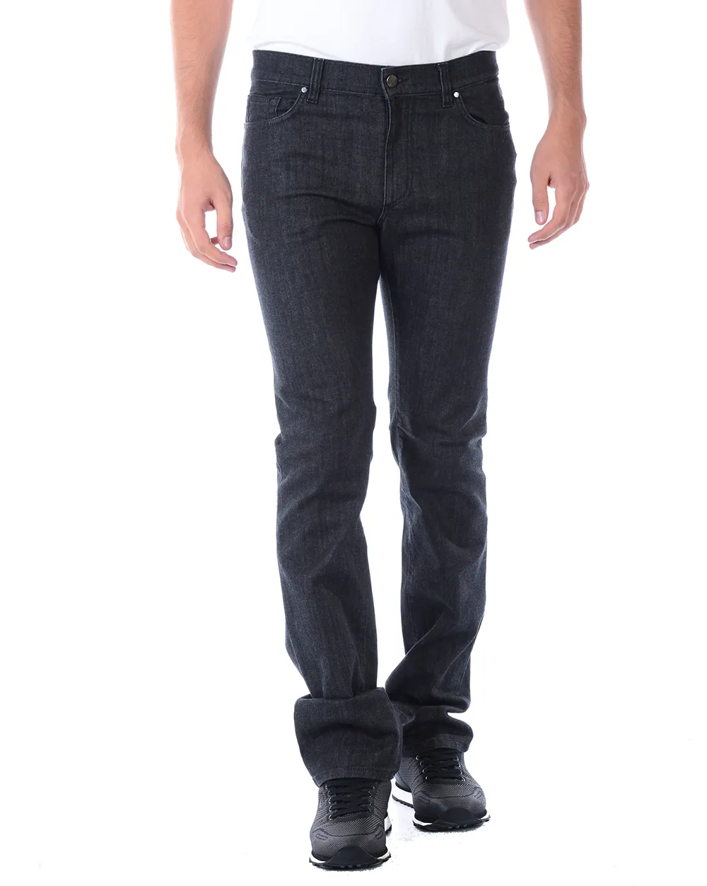 Straight Slim-Fitting Jeans