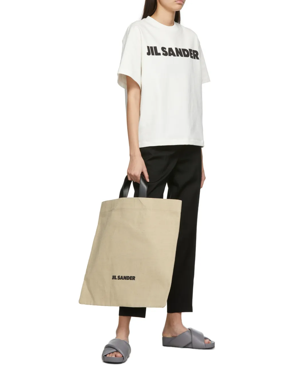 Logo Print Tote Bag