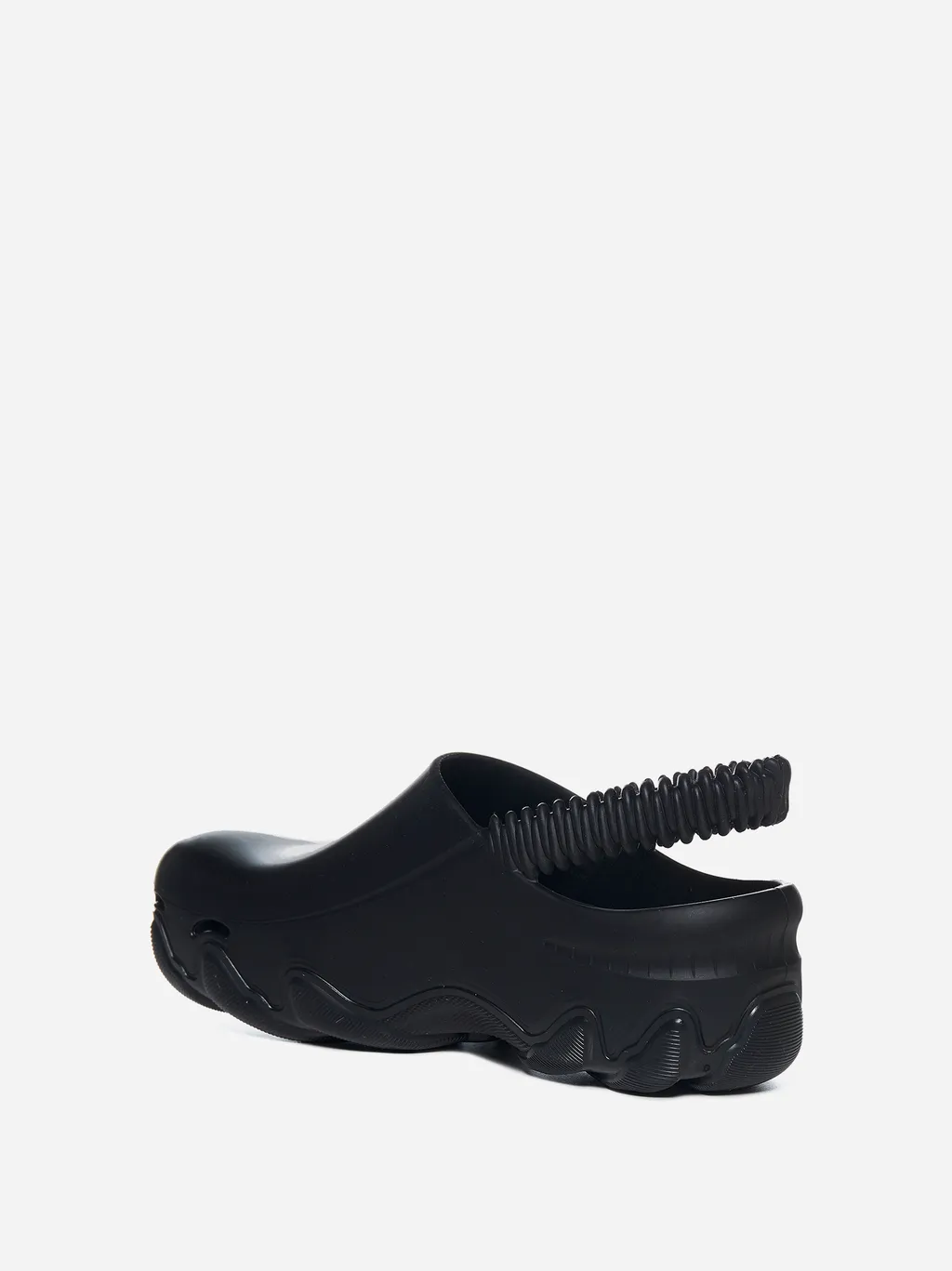 Embossed-Logo Slingback Clogs