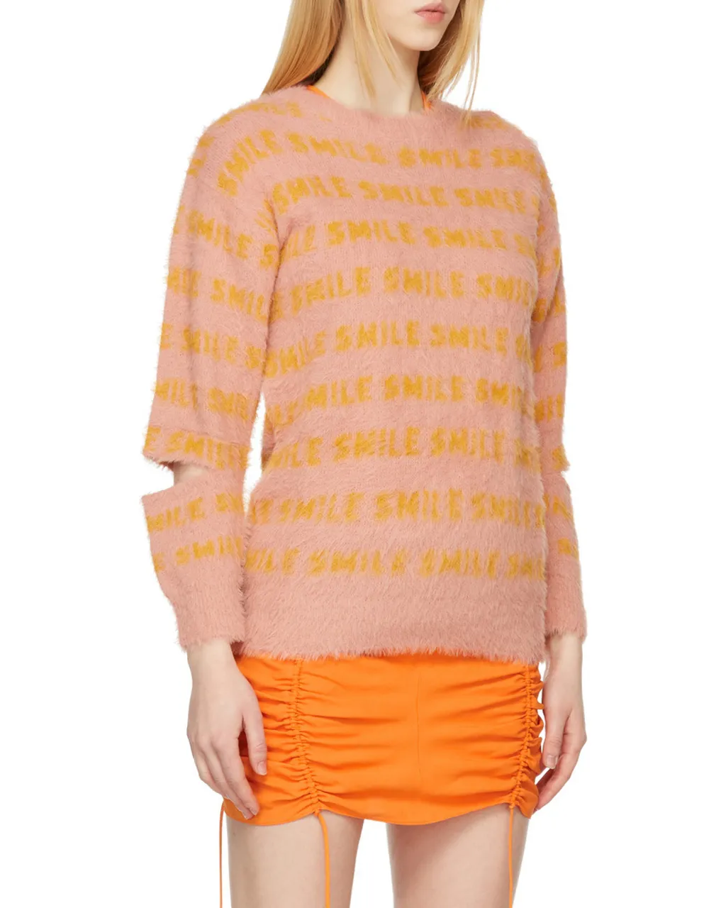 Fluffy Words Long-Sleeved Jumper