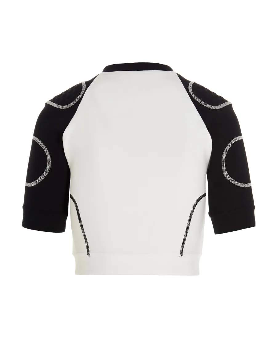 Stella Mccartney Logo Printed Cropped T-Shirt