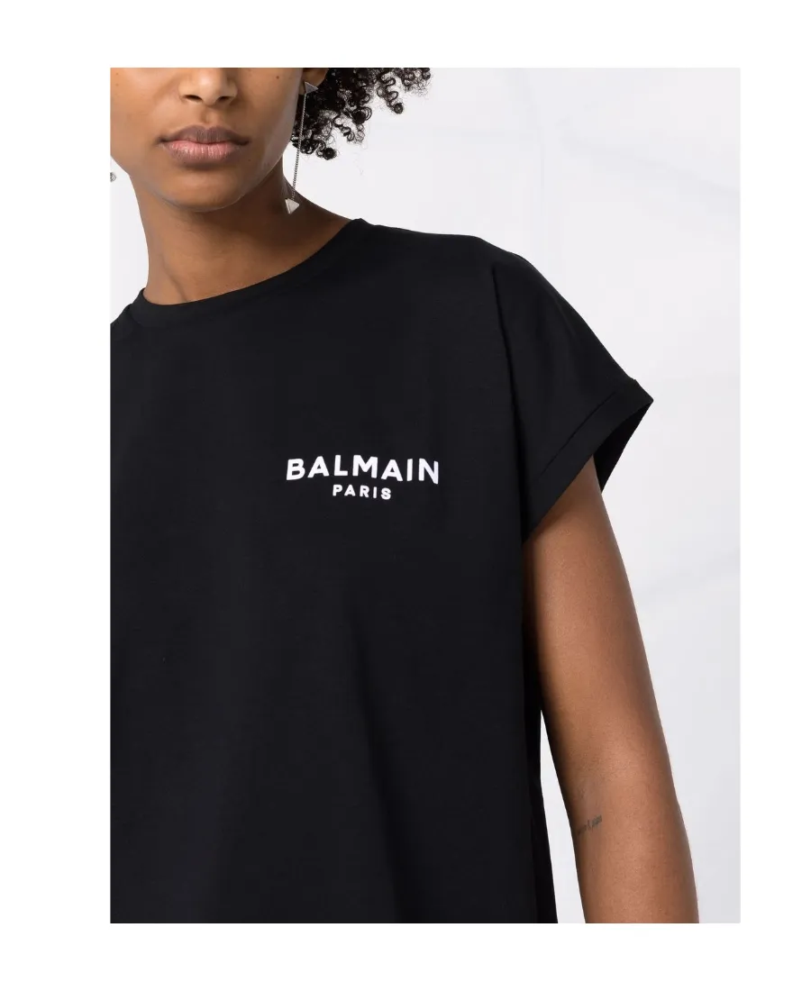 Balmain Logo Printed Crewneck T-Shirt
