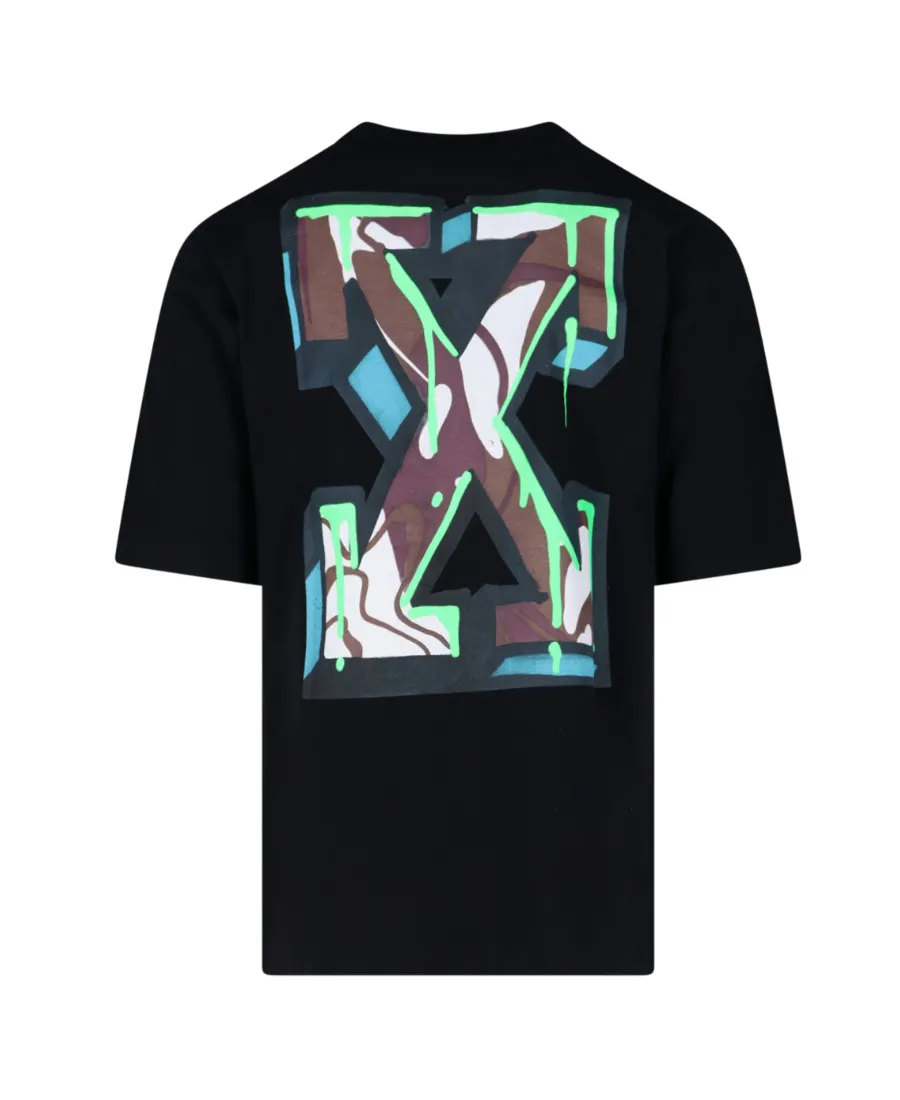 Arrow-Print Cotton T-Shirt