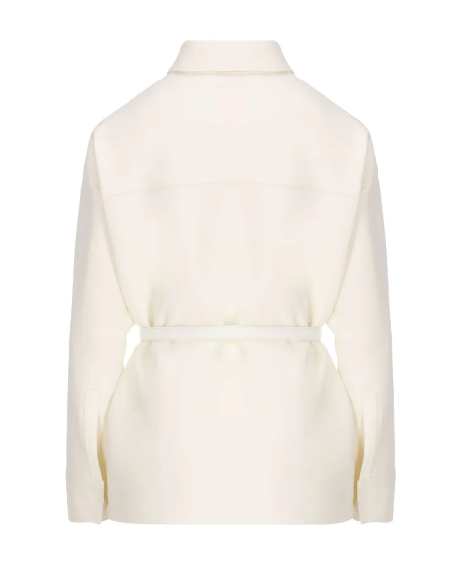 Fendi Belted Button-Down Jacket