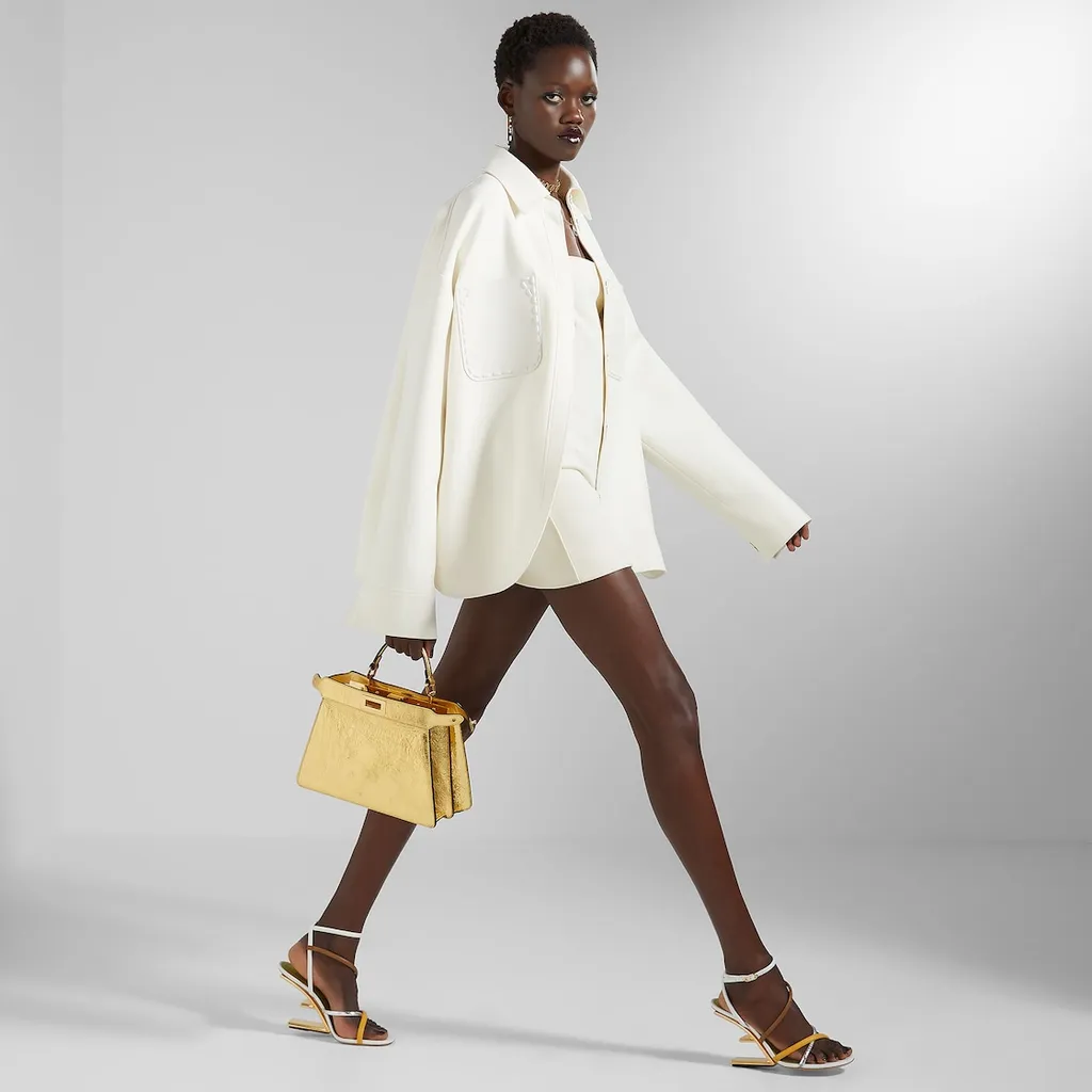 Fendi Belted Button-Down Jacket