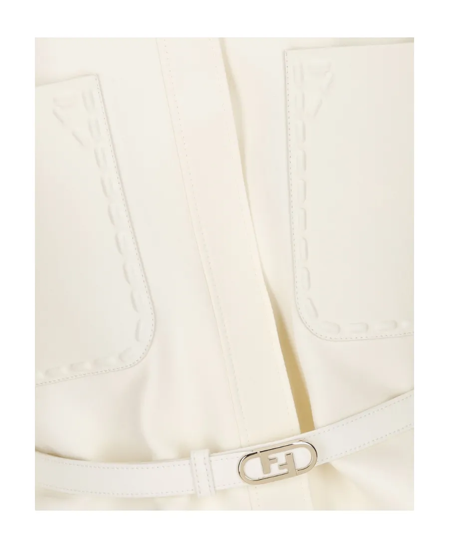 Fendi Belted Button-Down Jacket