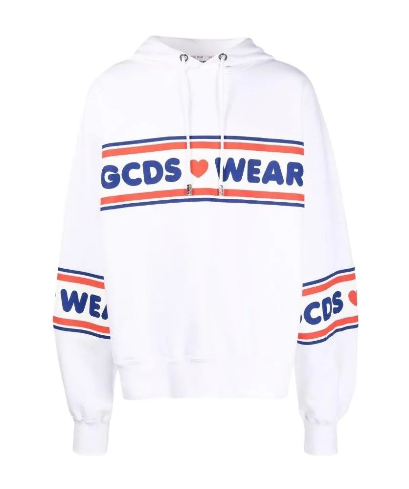 Gcds Logo Tape Printed Hoodie