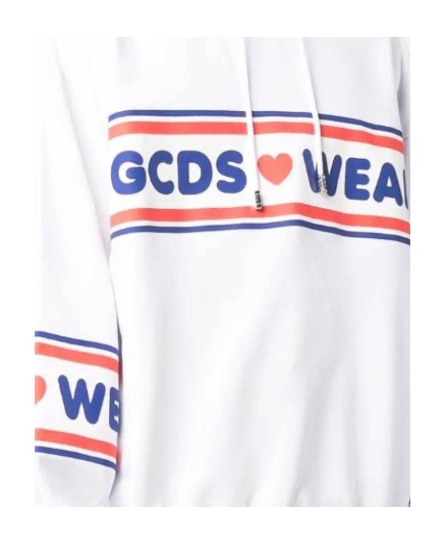 Gcds Logo Tape Printed Hoodie