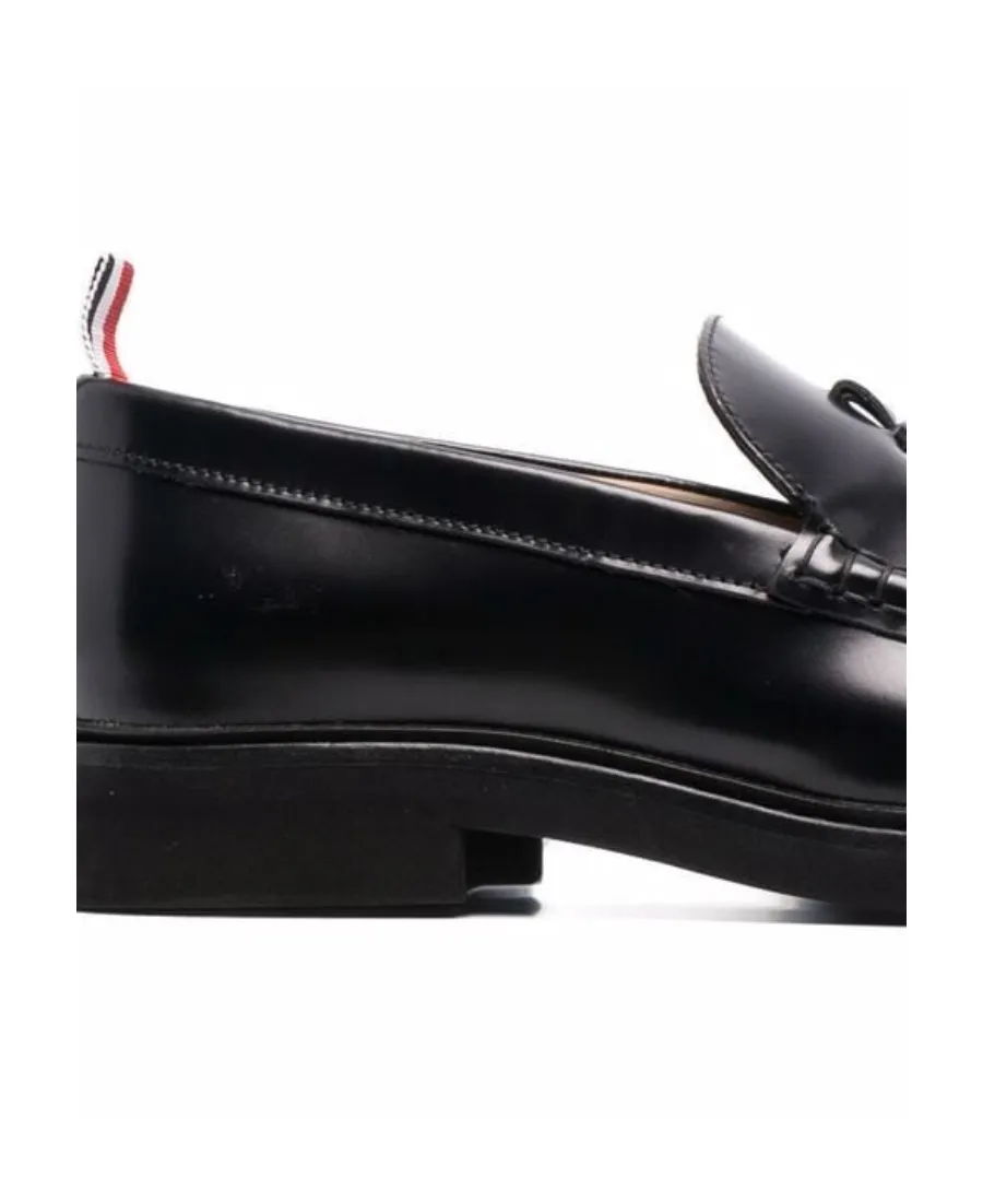 Thom Browne Round Toe Slip-On Loafers