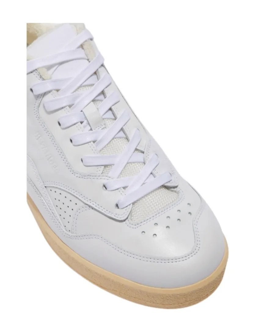 Jil Sander Round Toe Lace-Up Sneakers