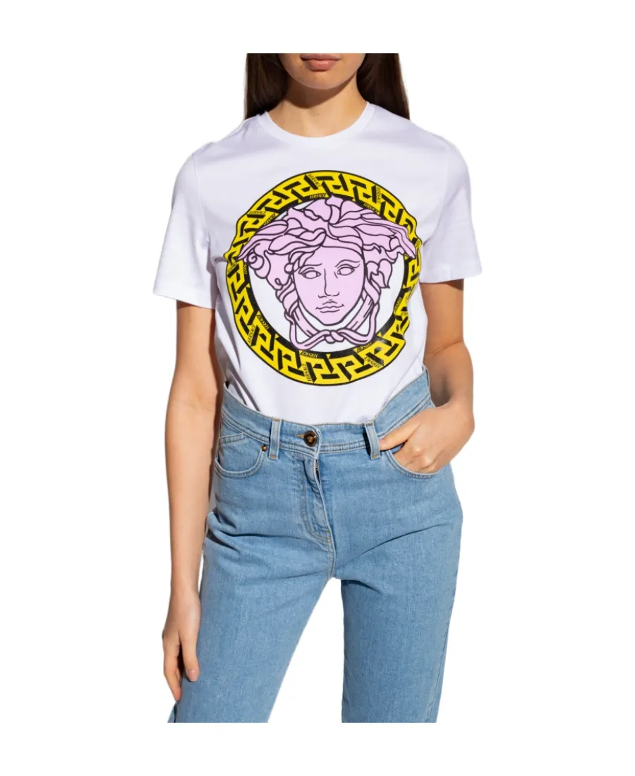 Versace Medusa Head Printed Crewneck T-Shirt