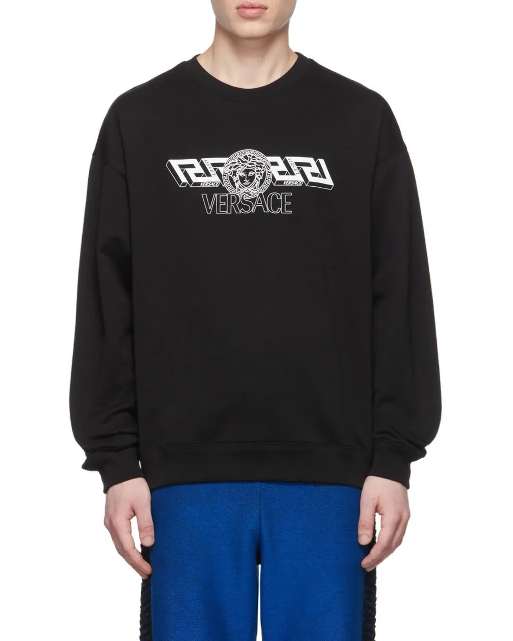 Versace Medusa Head Motif Crewneck Sweatshirt