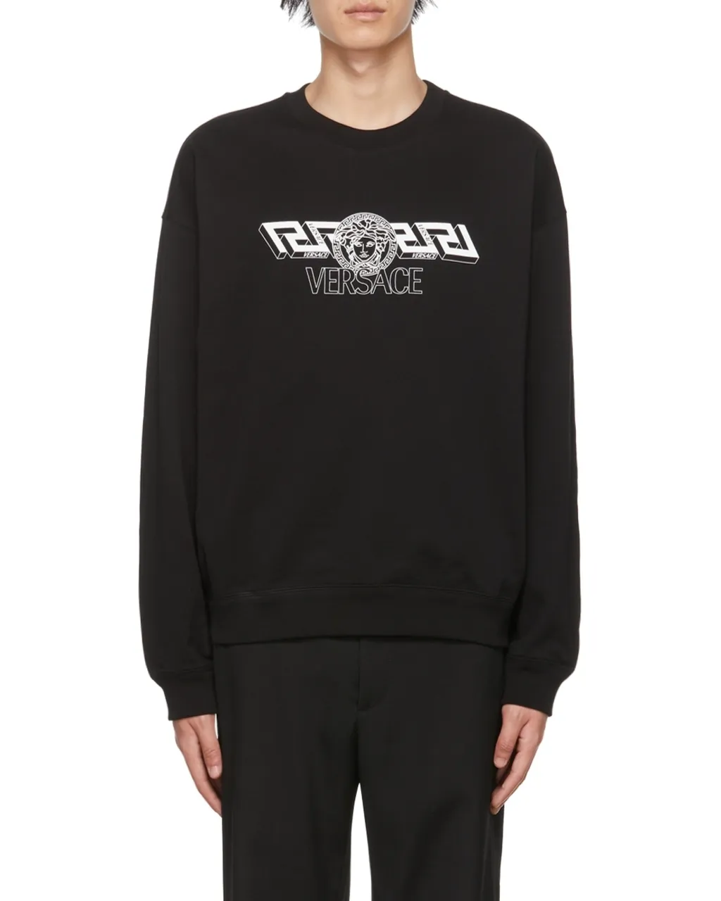 Versace Medusa Head Motif Crewneck Sweatshirt