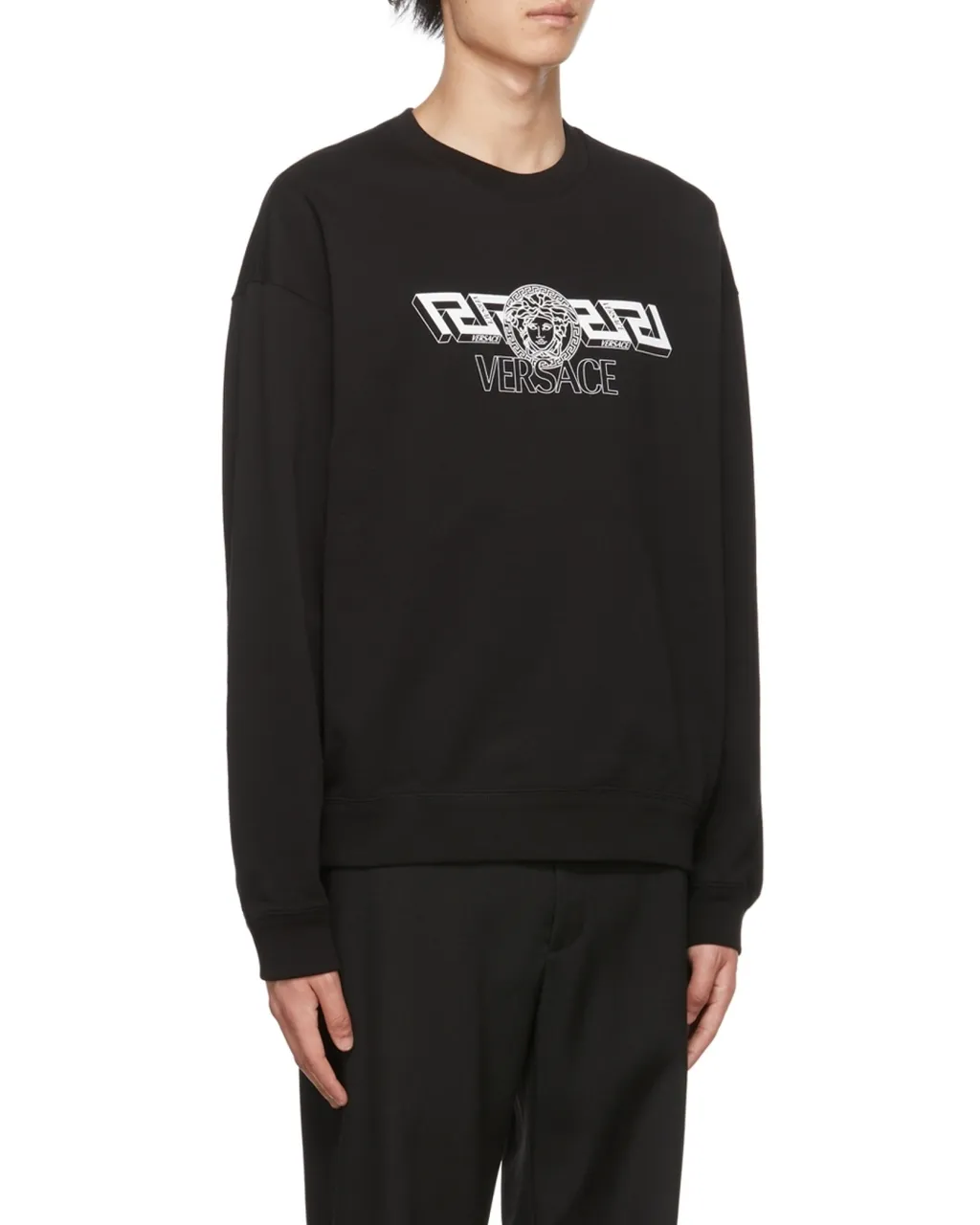 Versace Medusa Head Motif Crewneck Sweatshirt