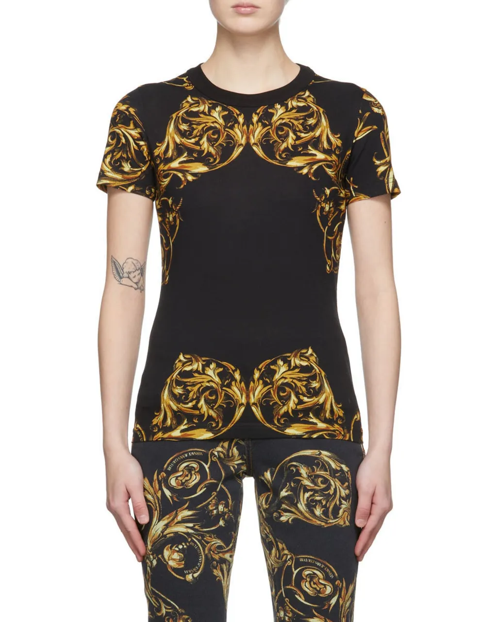 Baroque-Print T-Shirt