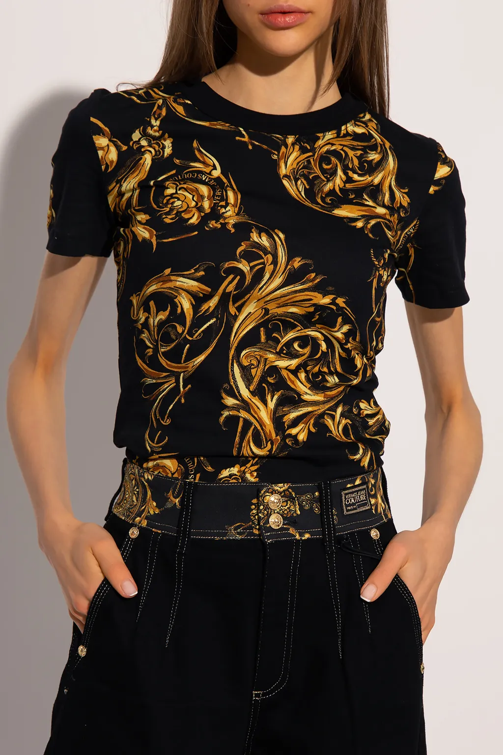 Baroque-Print T-Shirt