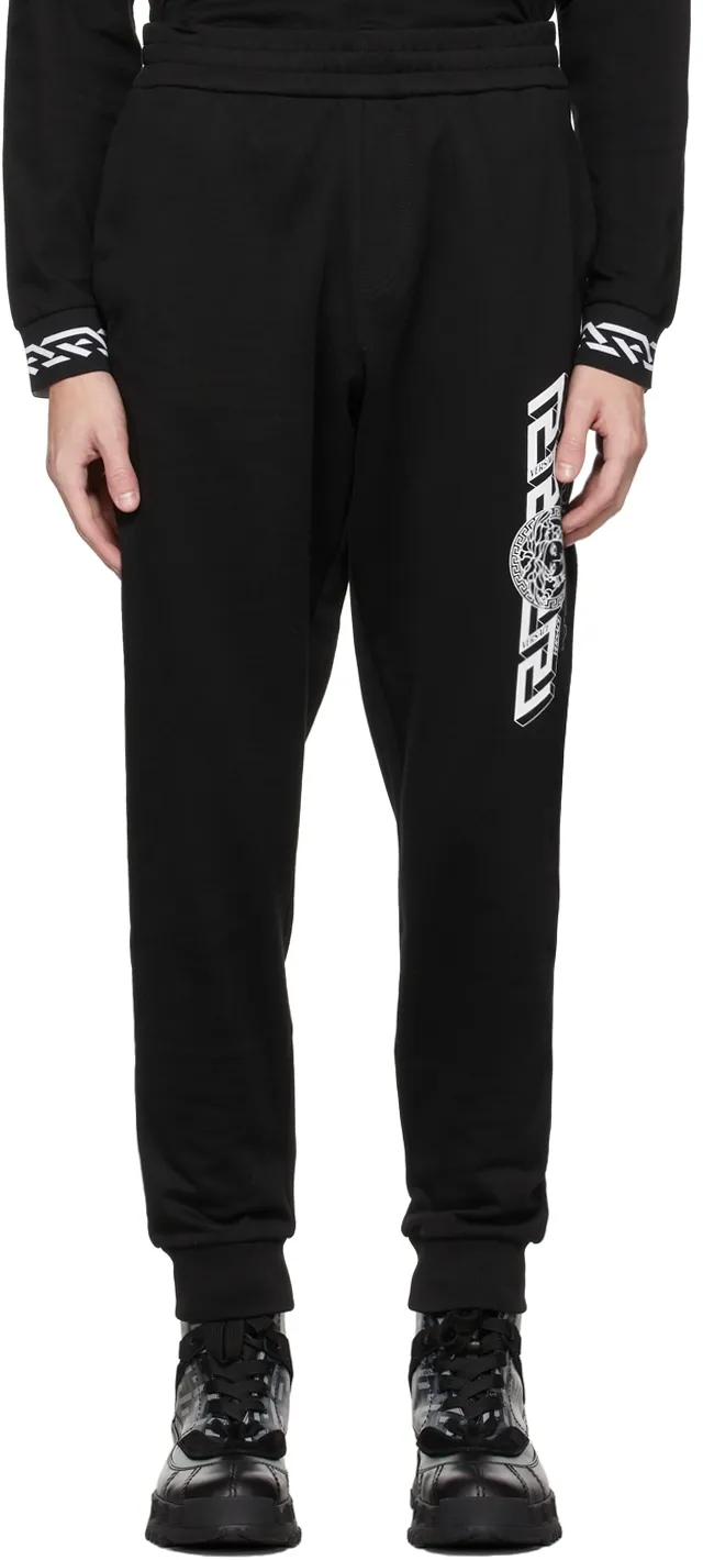 Versace Greca Detailed Jersey Knitted Track Pants