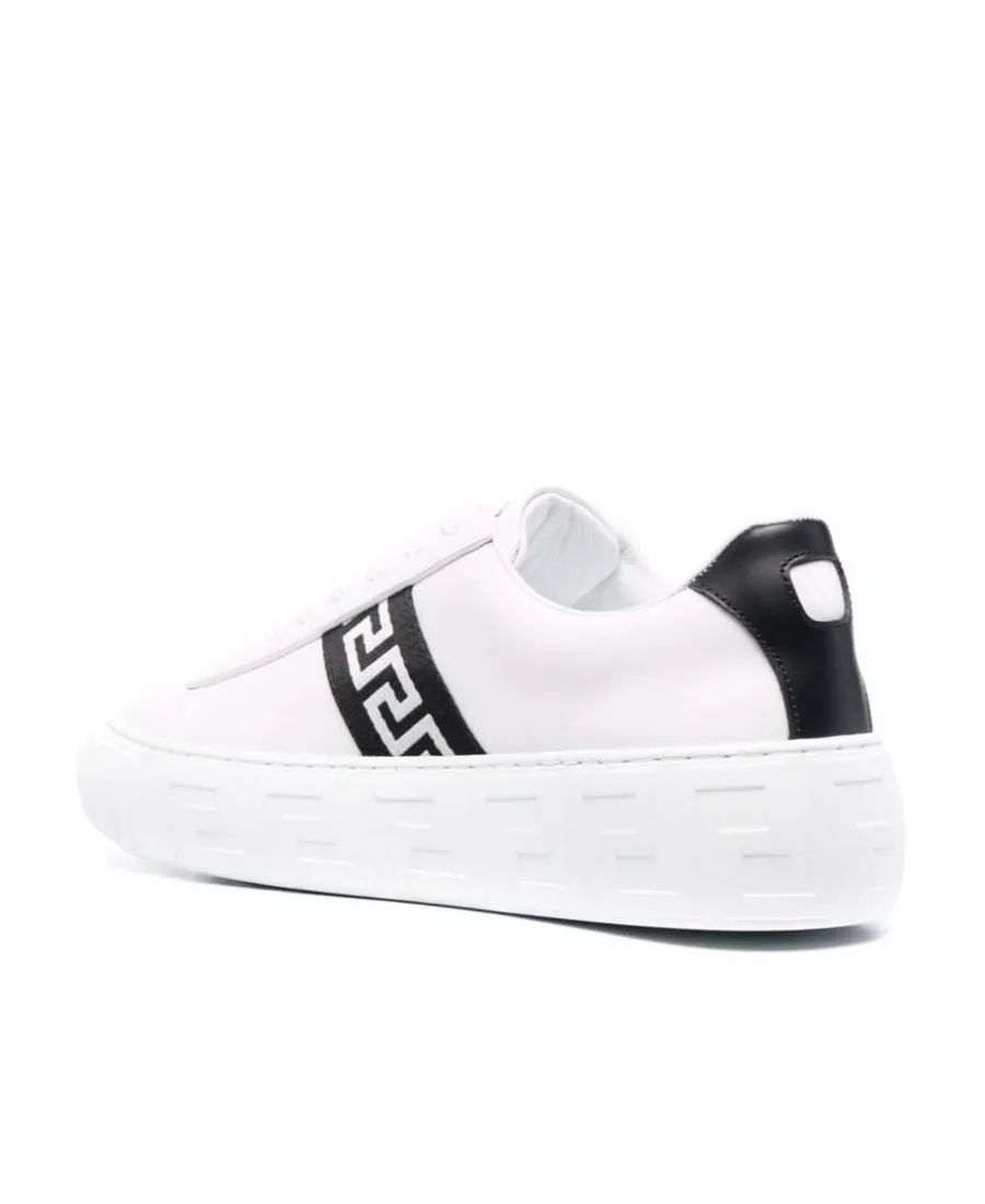 Versace Greca-Printed Lace-Up Sneakers