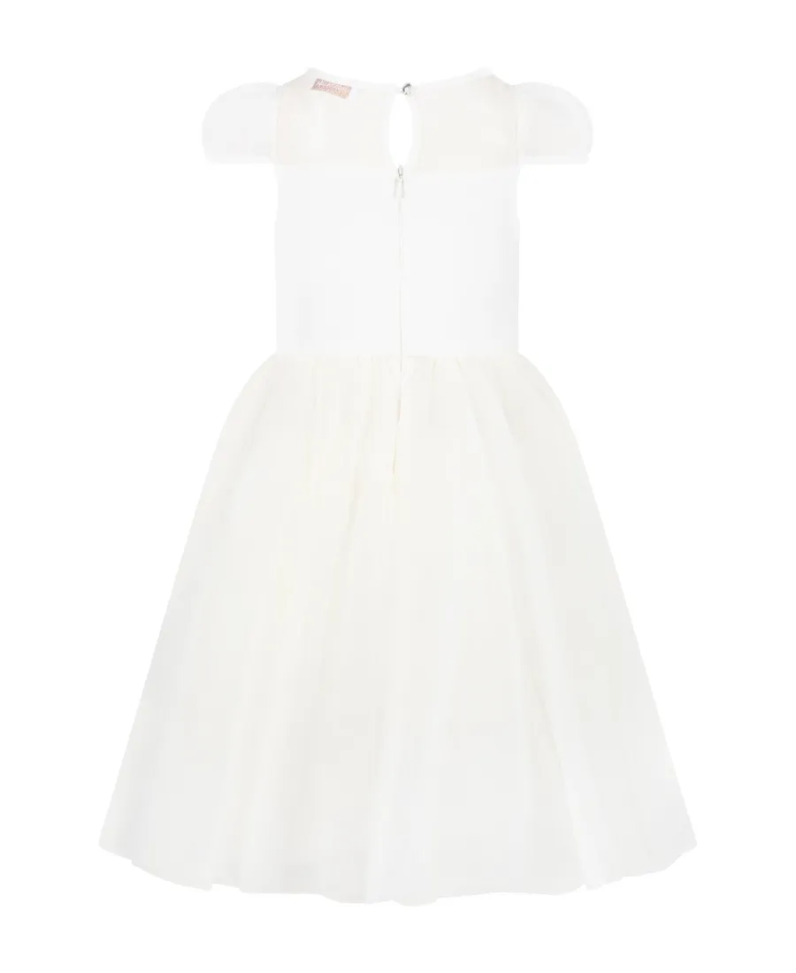 Teen Crystal-Embellished Tulle Dress
