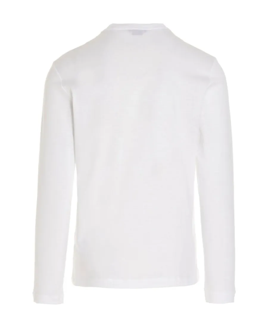 Versace Logo Print Long-Sleeved T-Shirt