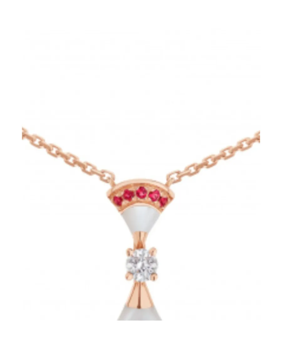 Diamond-Encrusted Fan Pendant Necklace