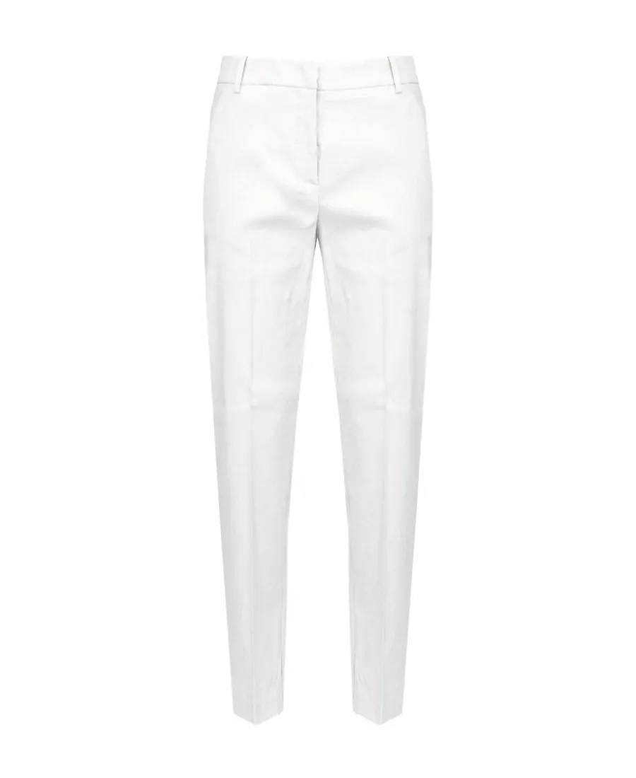 Cropped Straight-Leg Trousers