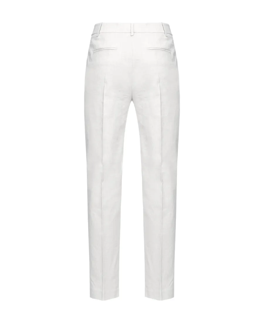 Cropped Straight-Leg Trousers