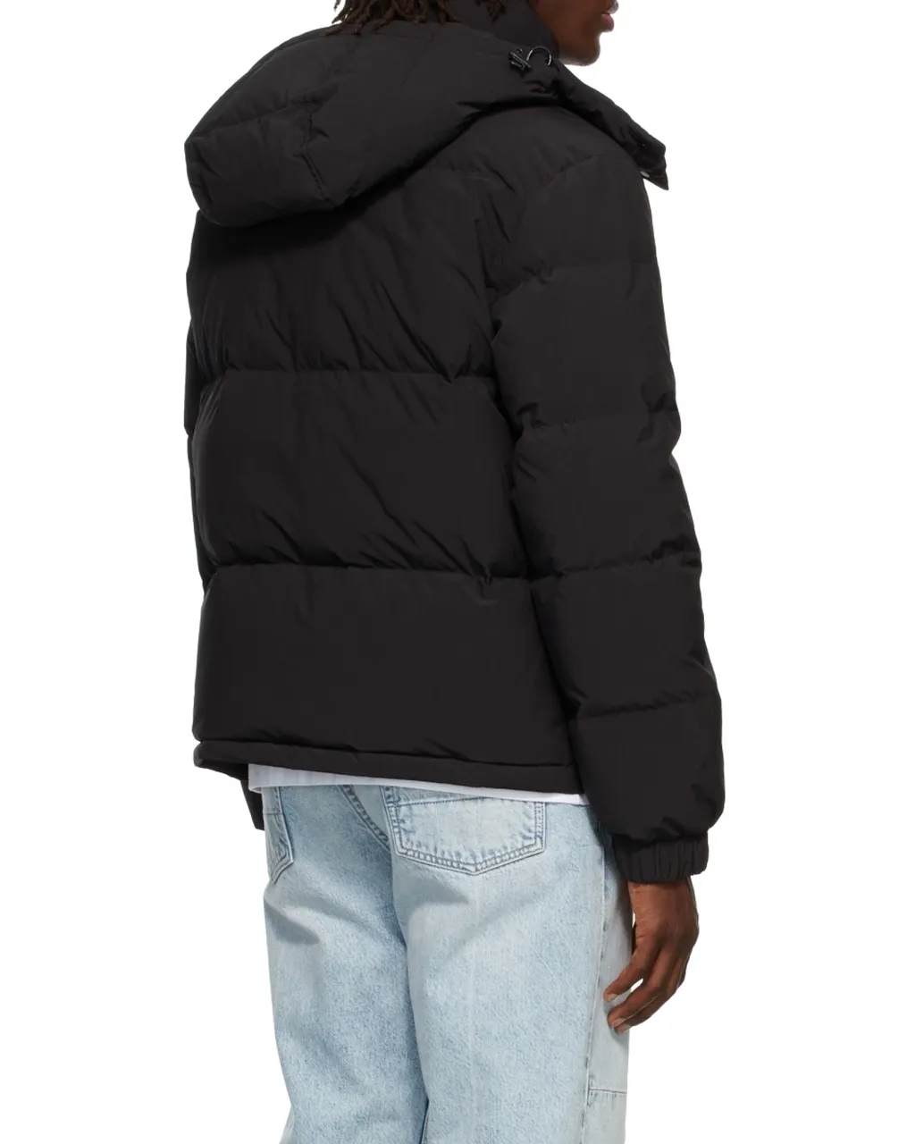 Off-White Zip-Up Long-Sleeved Puffer Coat