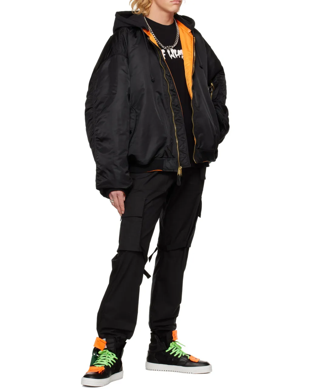 Diag-Stripe Ripstop Cargo Trousers