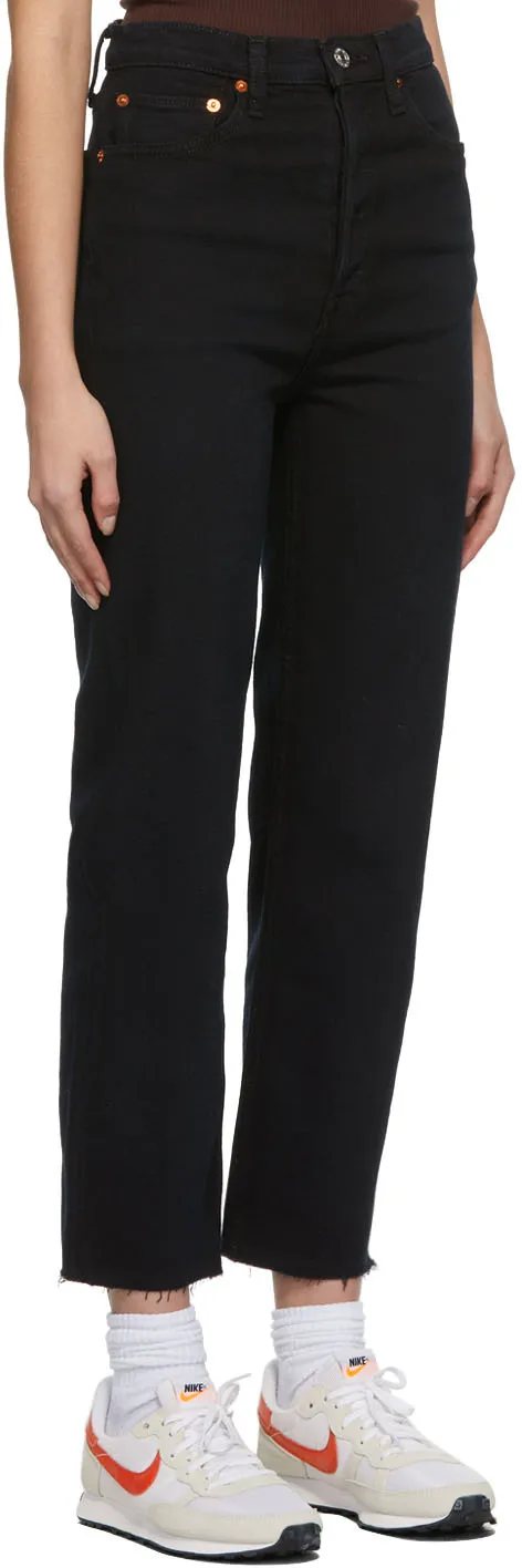 Re/Done High-Rise Straight-Leg Jeans