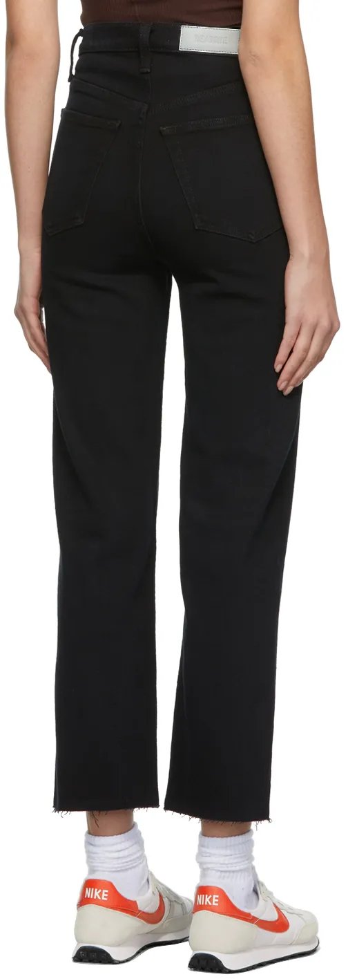 Re/Done High-Rise Straight-Leg Jeans