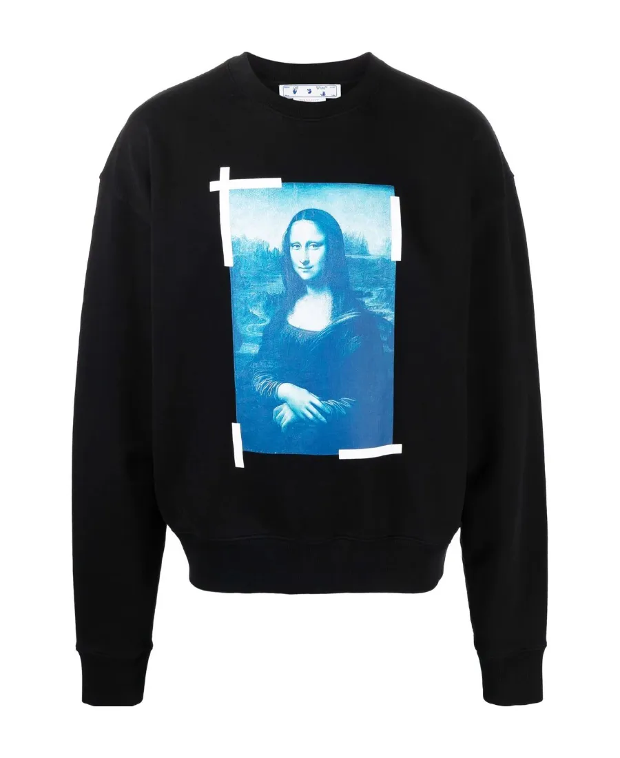 Monalisa Over Crew-Neck Sweatshirt