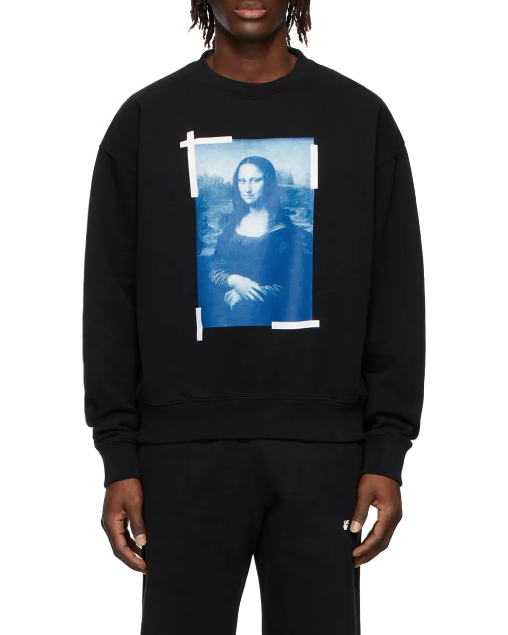 Monalisa Over Crew-Neck Sweatshirt