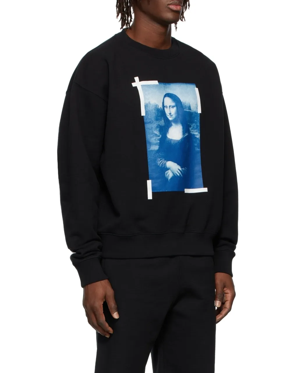 Monalisa Over Crew-Neck Sweatshirt
