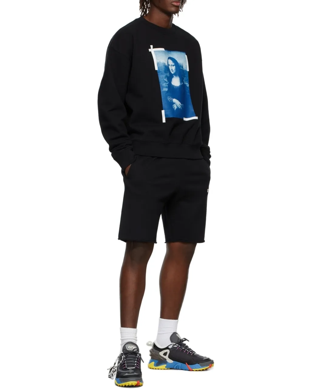Monalisa Over Crew-Neck Sweatshirt