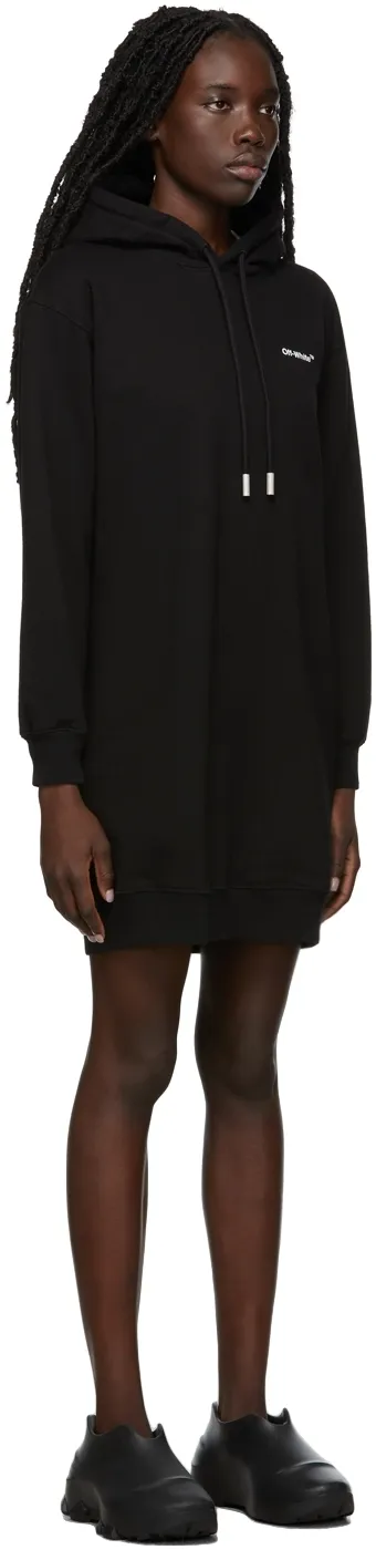 Diag-Stripe Hoodie Dress