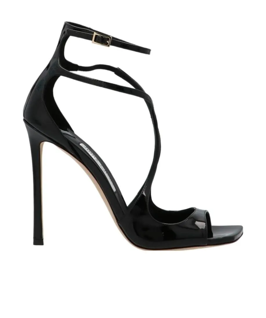 Jimmy Choo Azia 110 High-Shine Sandals