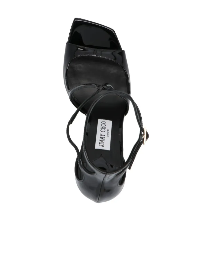 Jimmy Choo Azia 110 High-Shine Sandals