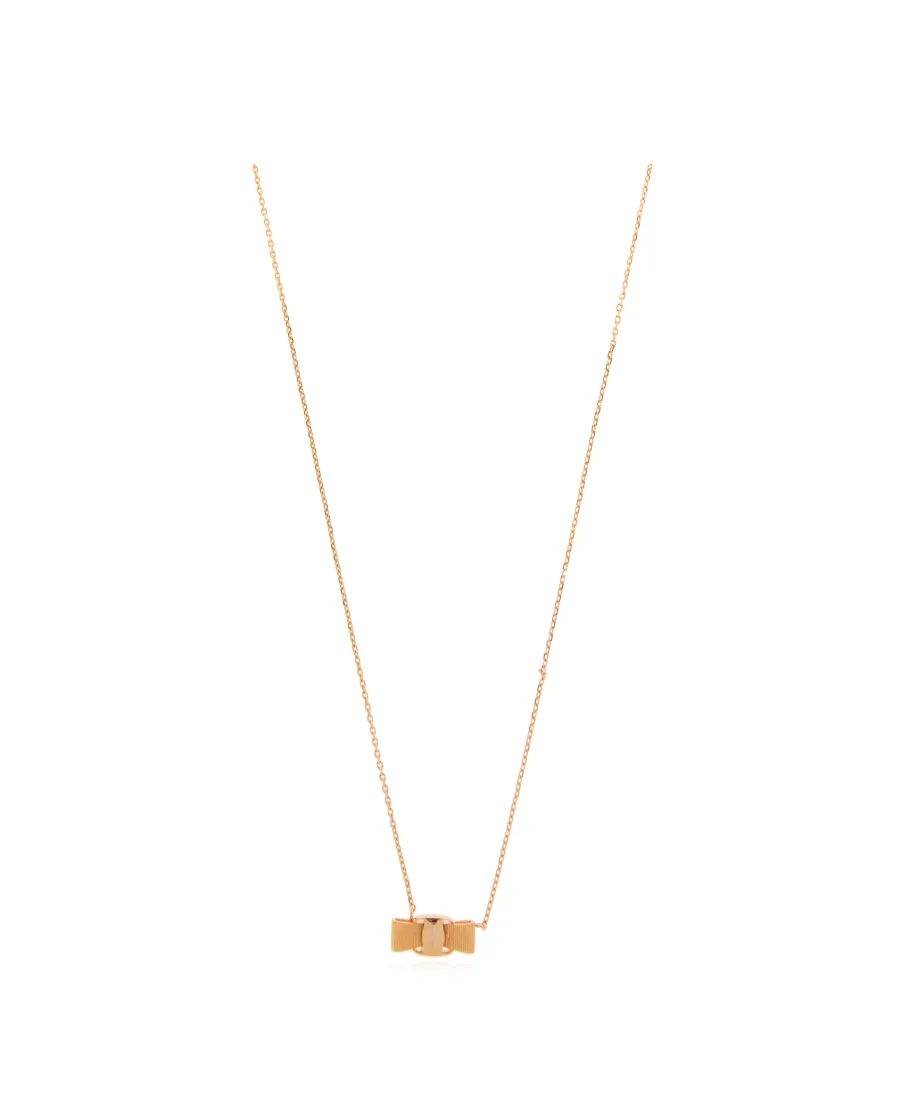 Salvatore Ferragamo Vara Bow Pendant Necklace