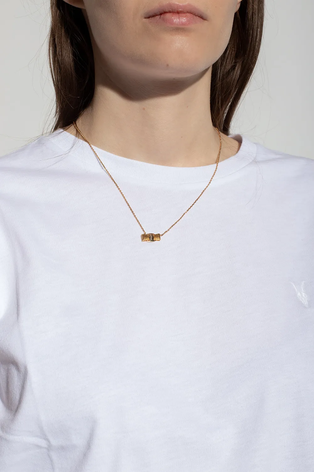 Salvatore Ferragamo Vara Bow Pendant Necklace