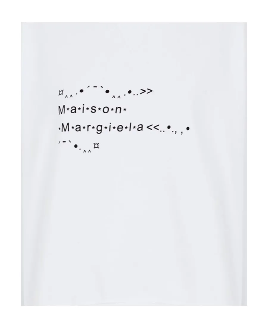 Maison Margiela Logo Printed Crewneck Sweatshirt