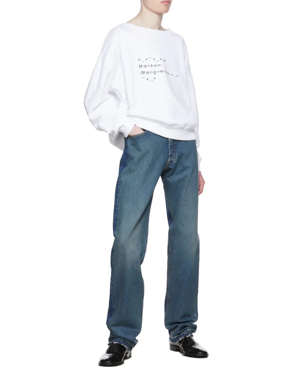 Maison Margiela Logo Printed Crewneck Sweatshirt