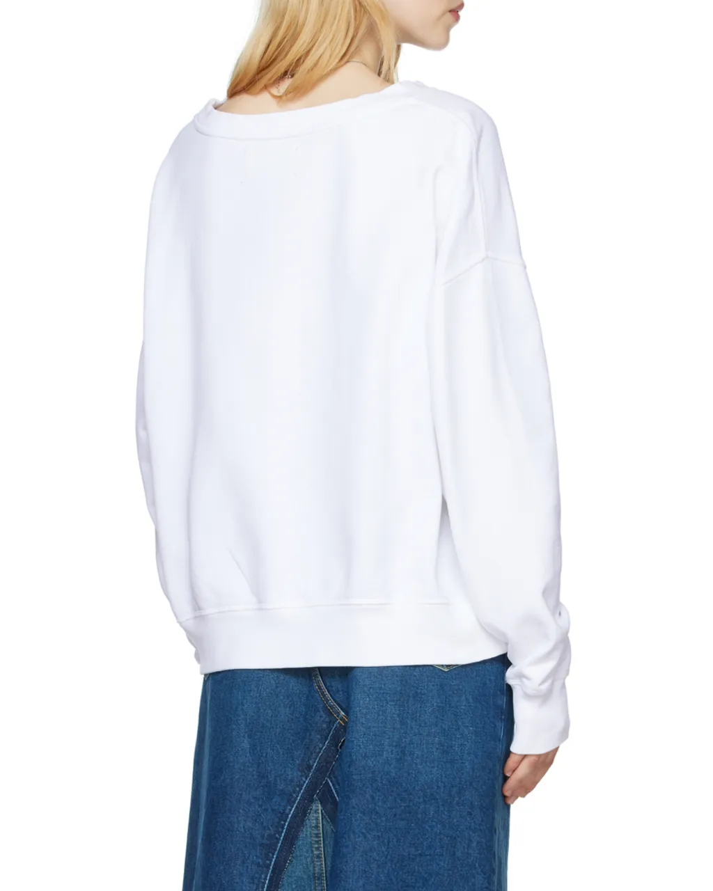Maison Margiela Logo Printed Crewneck Sweatshirt